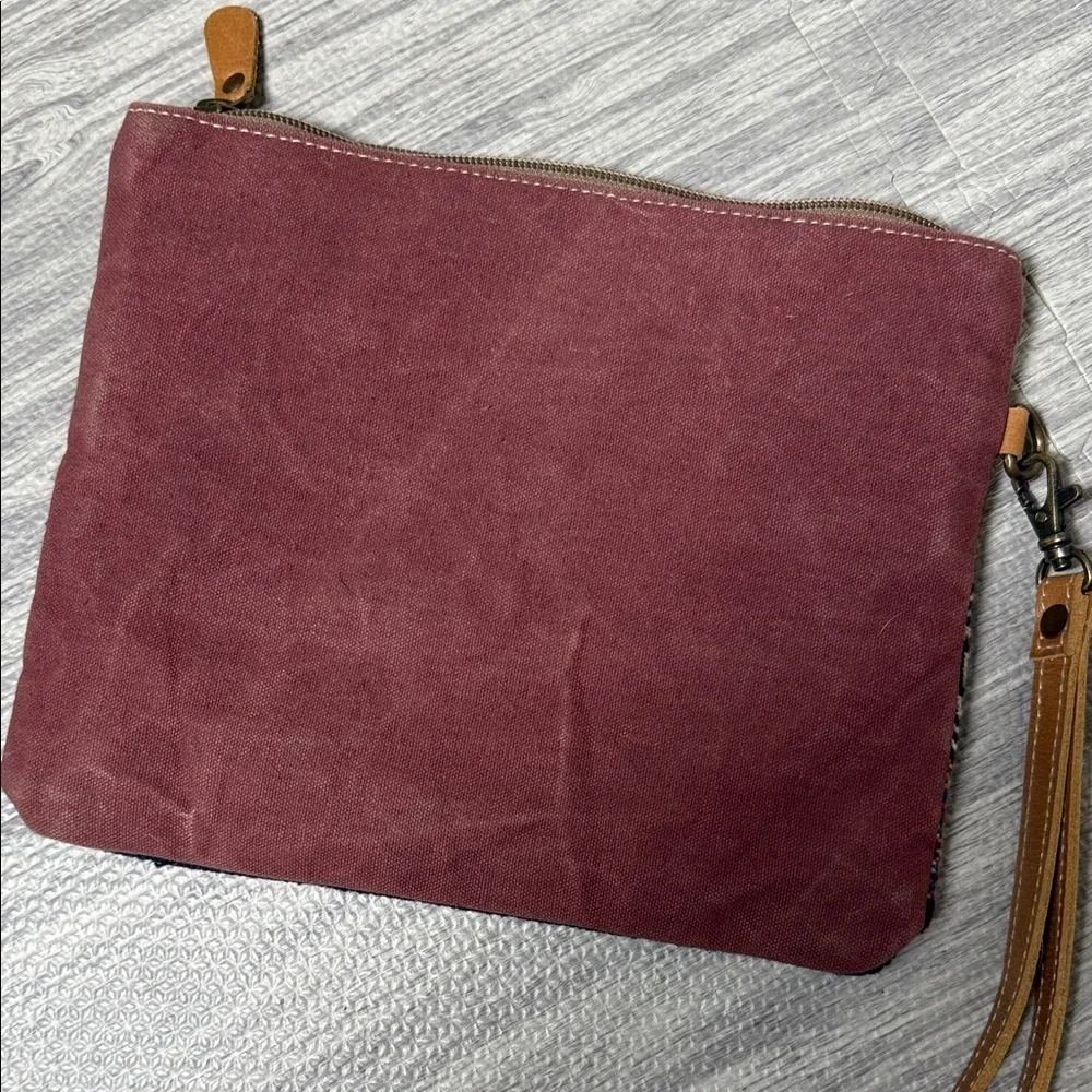 Like new Sixtease Hair On Wristlet Clutch